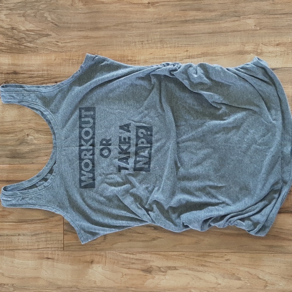 Workout or nap maternity tank